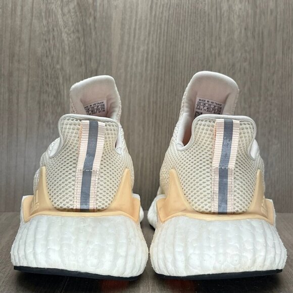 Adidas Shoes Mens 7.5 Alphaboost Ecru Tint 'Glow Orange' Running Sneakers G28565 - Picture 4 of 12